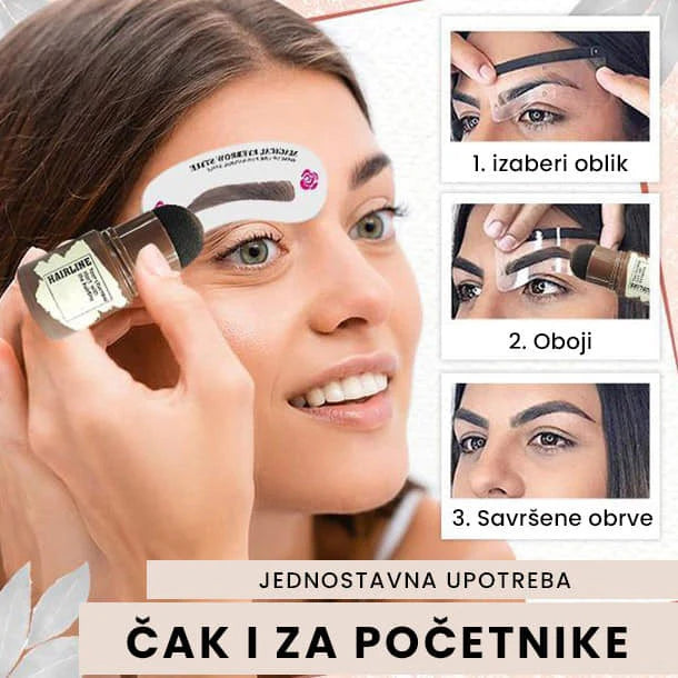 Set Za Obrve Sa 12 Različita Šablona