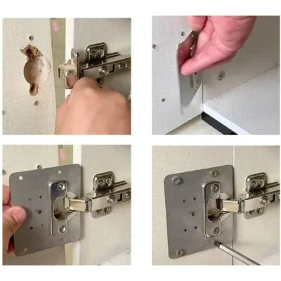 10 Ploča Za Popravku Šarki + 10 šrafa GRATIS